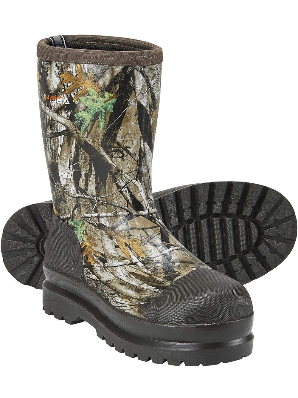 Hisea Camo Waterproof Insulated Rubber Boots men’s size 8 new